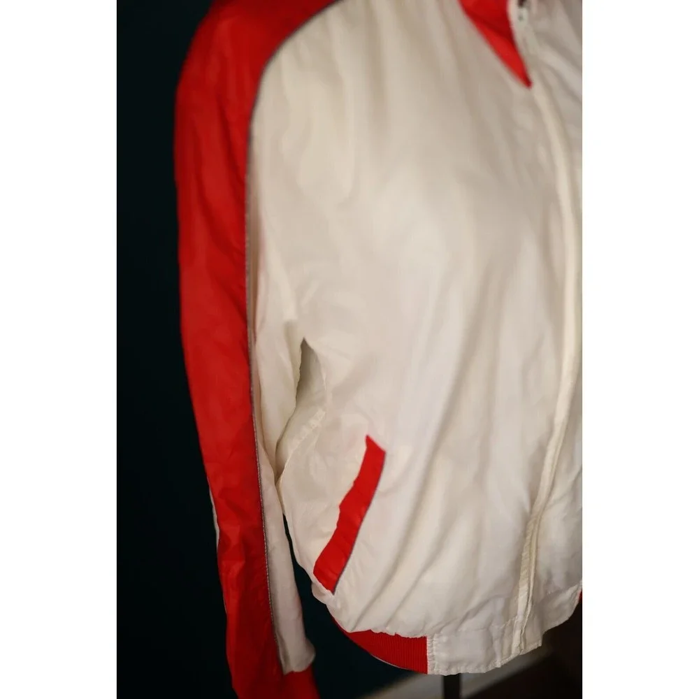 Vintage 80s Coca-Cola Jacket 100 Year Anniversary Size: M Red & White Jacket